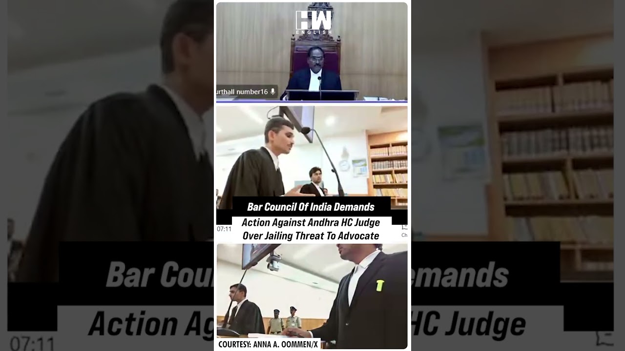 #Shorts| Bar Council Of India Demands Action Against Andhra HC Judge Over Jailing Threat To Advocate