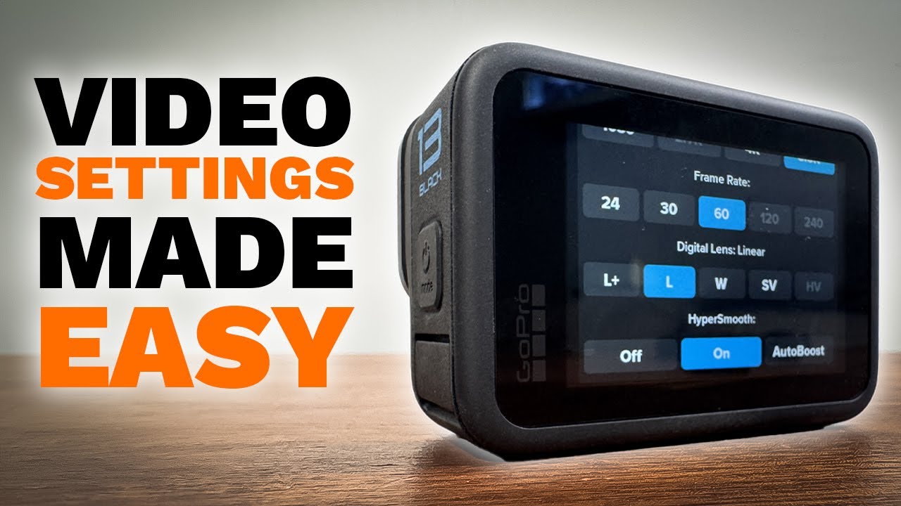 Простые настройки видео для GoPro Hero 13