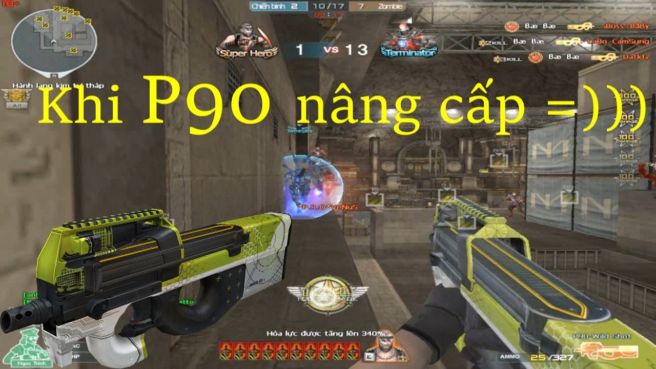[ Bình Luận CF ] P90-Wild Shot - Tiền Zombie v4
