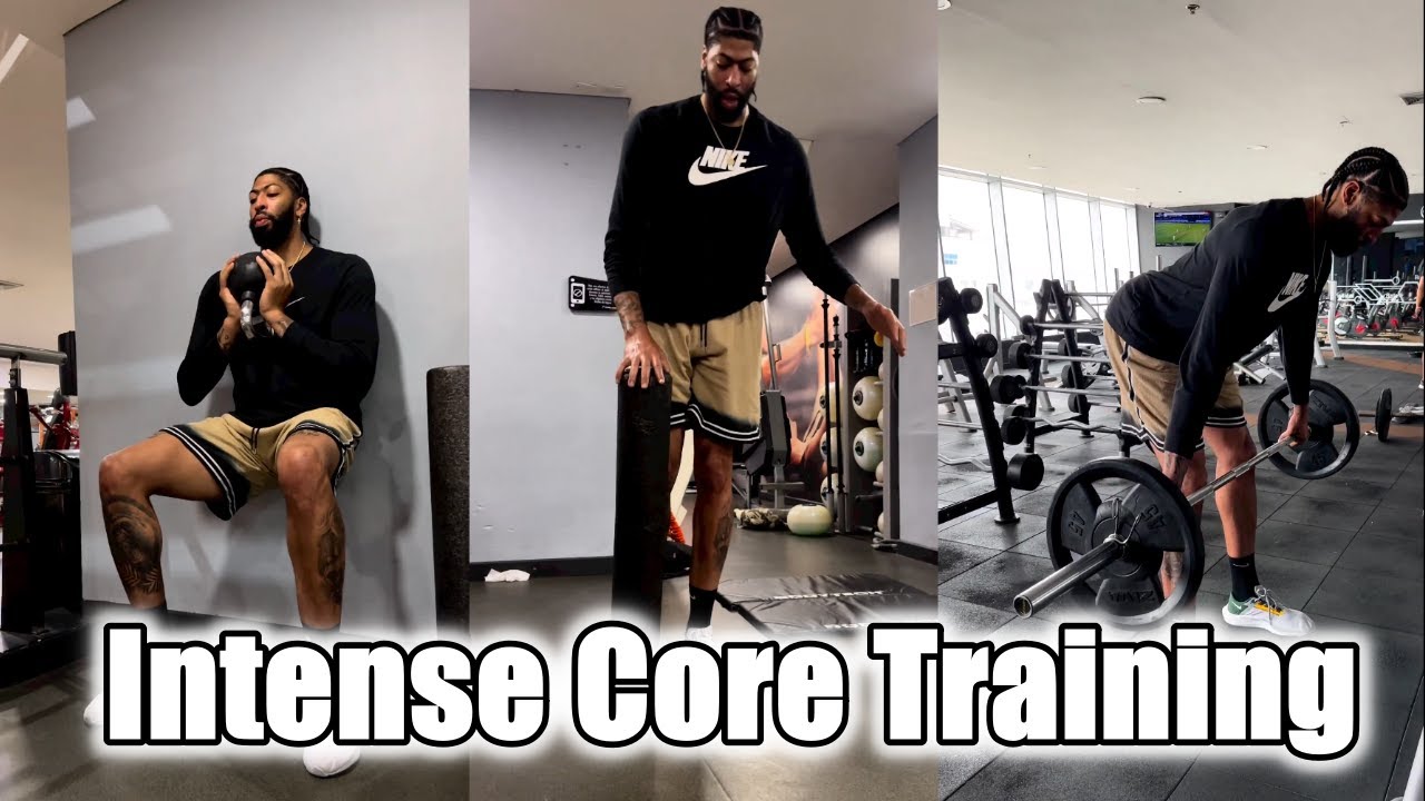 Anthony Davis intense private strength workout!