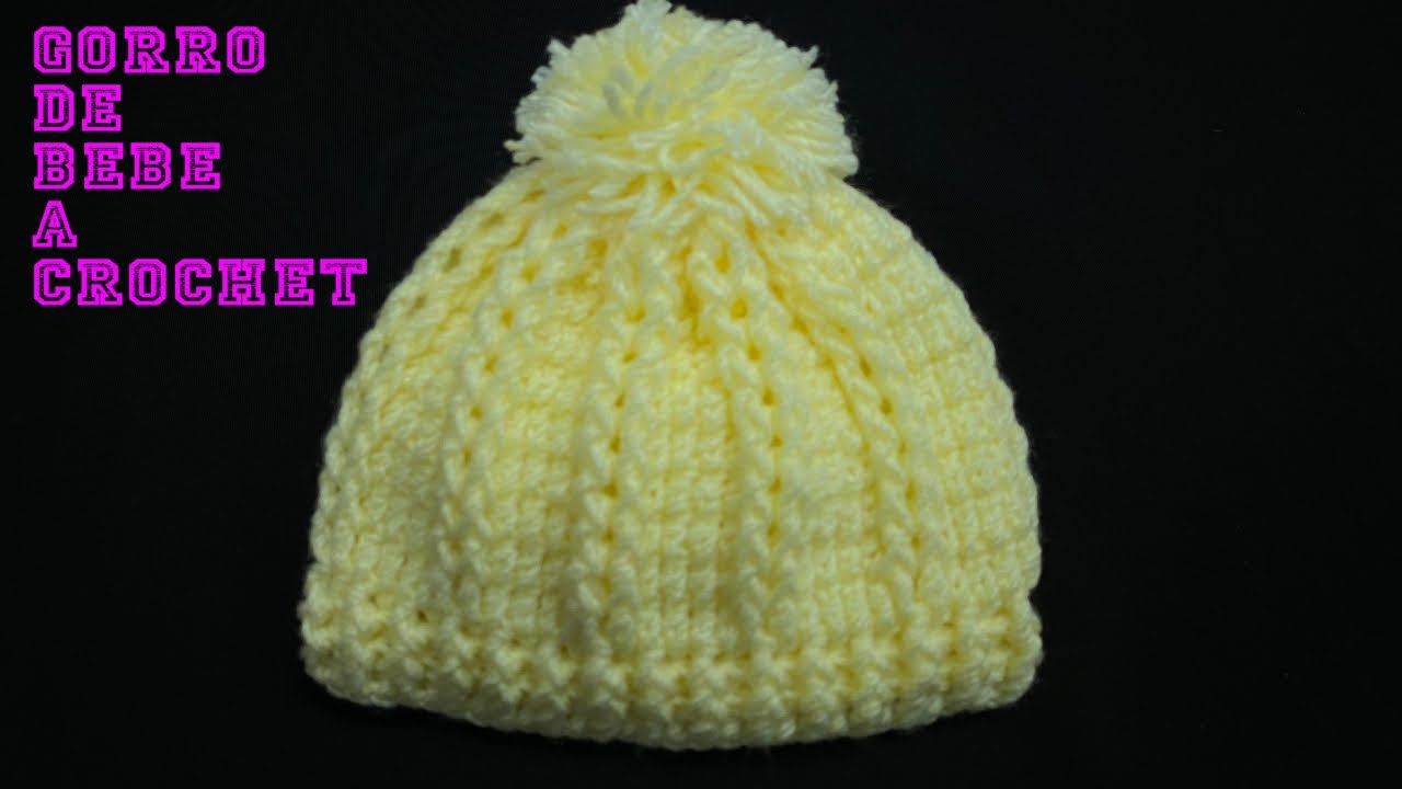 PASO A PASO PARA TEJER GORRO PARA BEBE