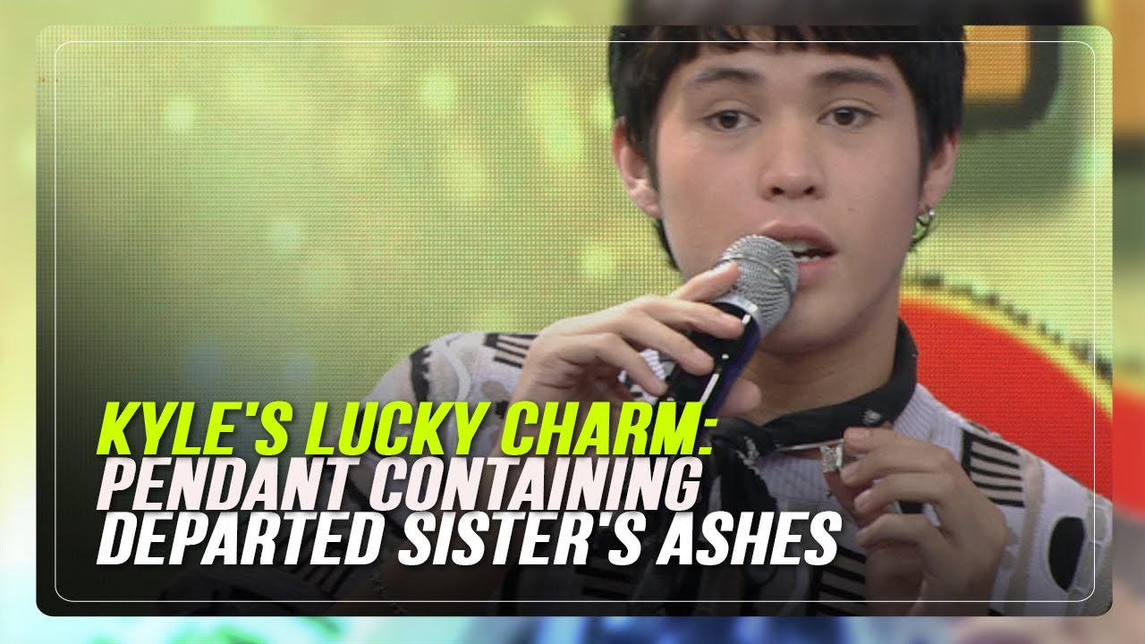 Kyle Echarri's lucky charm: Pendant containing ashes of departed sister