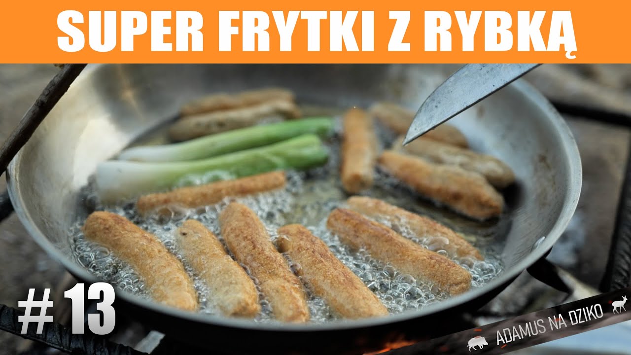 SUPER GRUBE FRYTKI z RYBKĄ 🔥 Adamus na dziko S01e13 #fish #chips #obiad #dinner #jeść