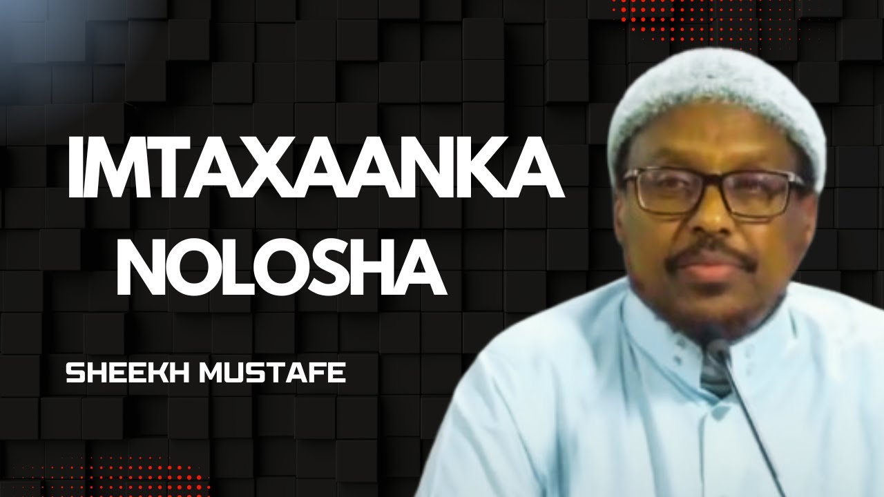 SIDEE LOOGA BAXAA IMTIXAANKA NOLOSHA || SHEEKH MUSTAFE || TALLOOYIN