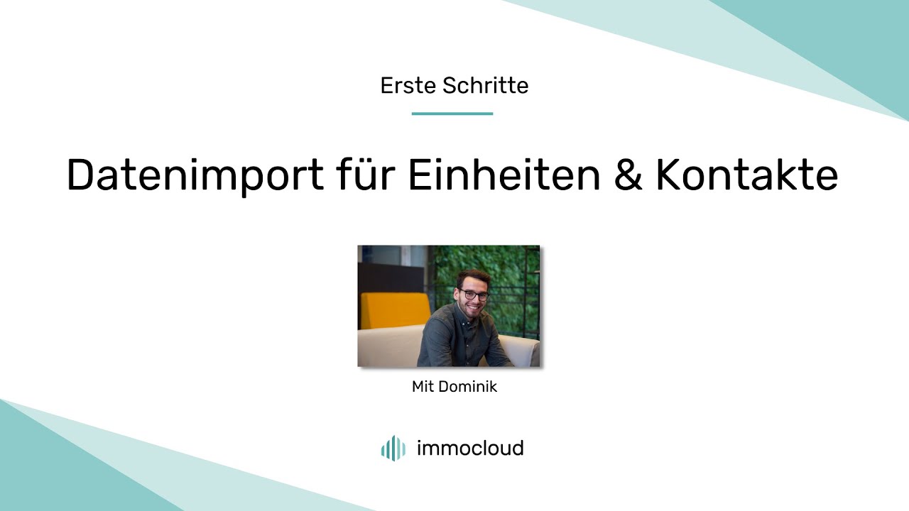 Datenimport f&uuml;r Einheiten und Kontakte