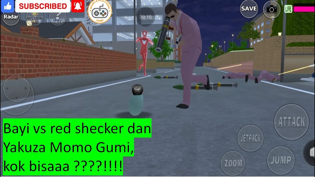 BAYI vs Red Sheckers & Yakuza Momo Gumi! Kacau Total 🤣 | Sakura School Simulator Gameplay