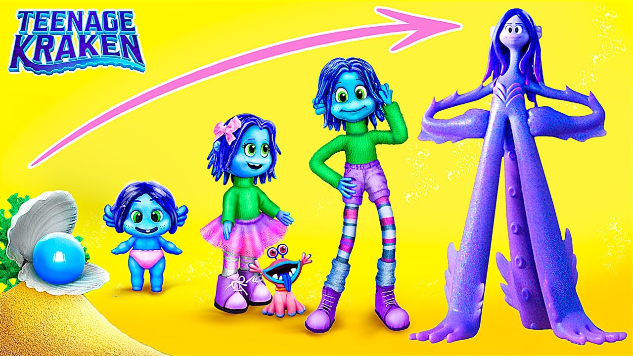 Ruby Gillman! Kraken Growing Up / 32 DIYs for LOL OMG
