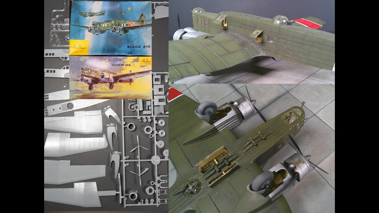 Bloch MB 210 1/72 Heller (x2 models) Part four unboxing and build.