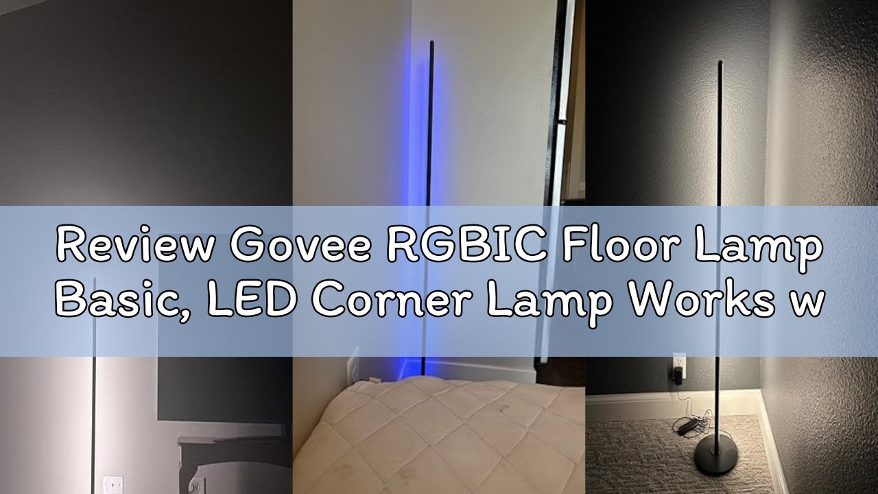Review Govee RGBIC Floor Lamp Basic, LED Corner Lamp Works with Alexa, 1000 Lumen Smart Modern Floor