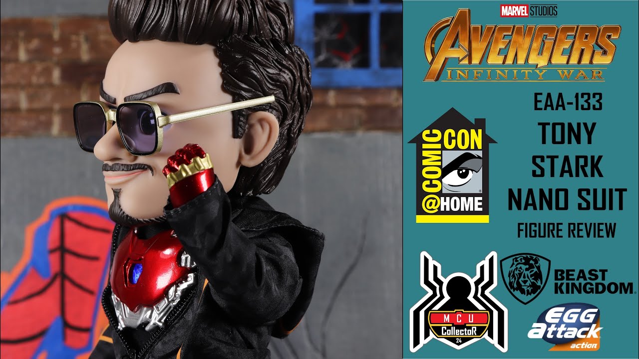 Обзор эксклюзивной фигурки Beast Kingdom Egg Attack TONY STARK NANO SUIT EAA-133 SDCC