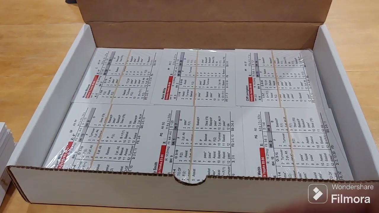 Unboxing Hoops Tabletop Pro Basketball 89-90 Season! ASG Games!