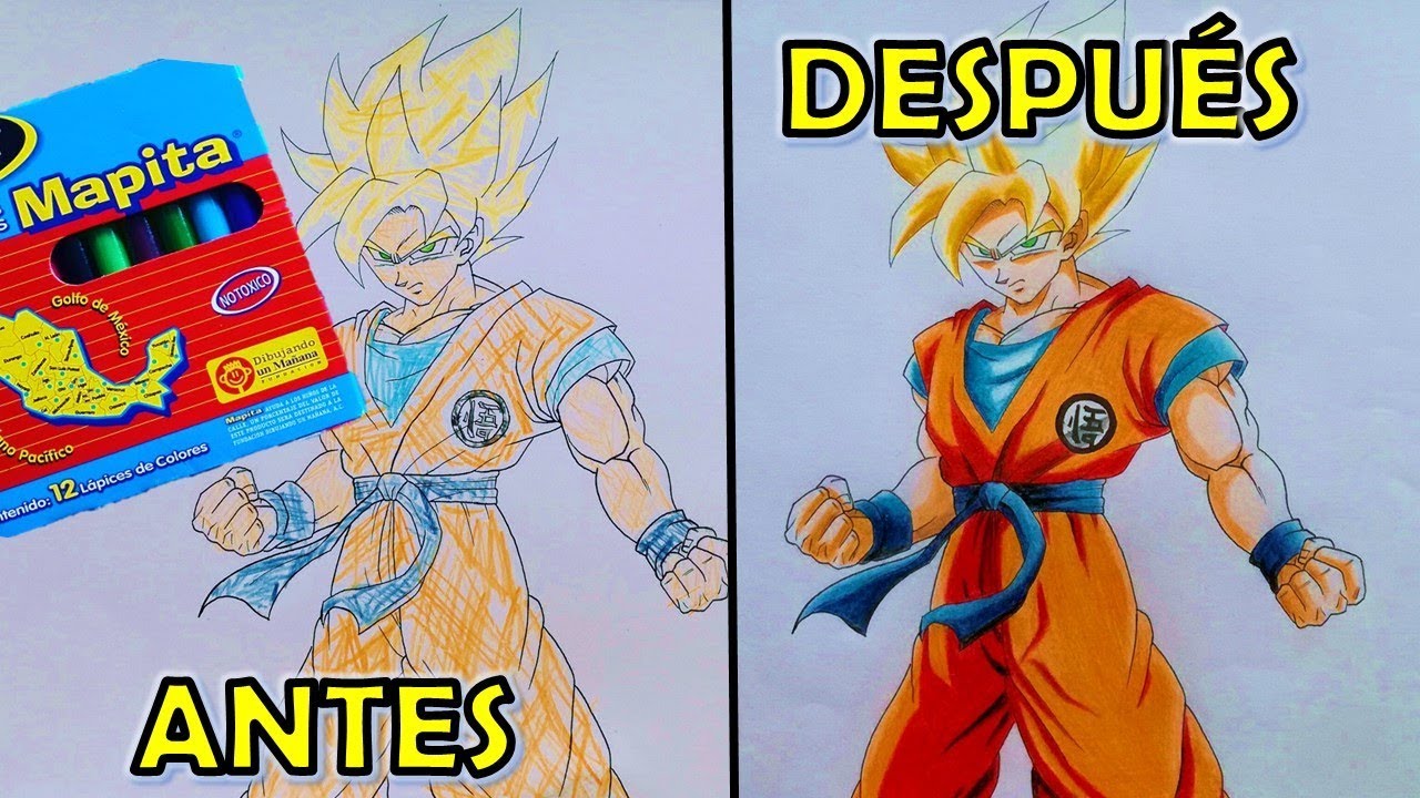 8 Tips para Pintar con colores de madera Baratos/Como dibujar a Goku RETO MAPITA