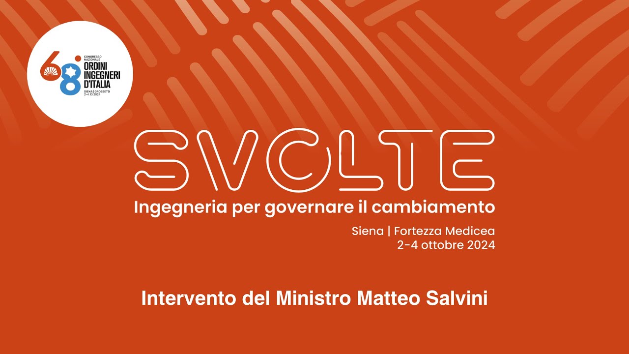 Intervento del Ministro Matteo Salvini al 68° Congresso Nazionale