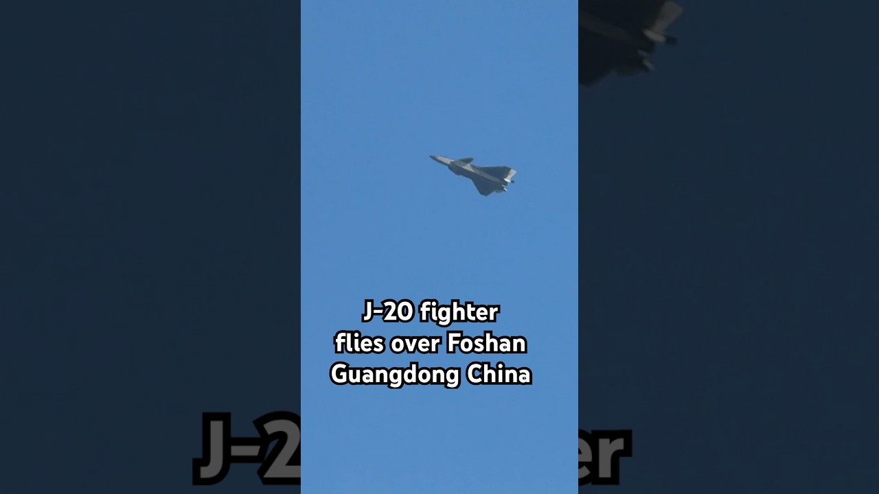 J-20 stealth fighter in Guangdong China