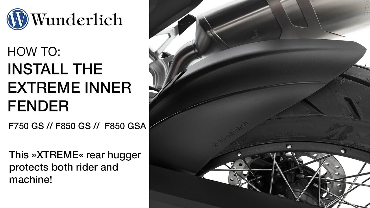 Wunderlich Extreme Inner Fender Install Video - BMW F750 GS // F850 GS/GSA
