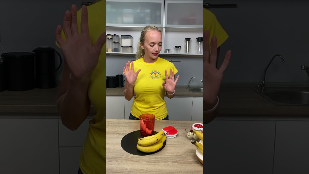 5 идей с посудой Tupperware для использования бананов.