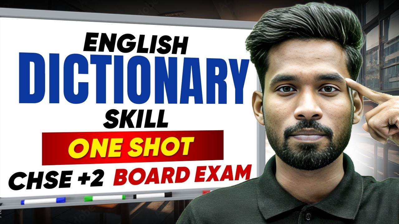 Dictionary Skills One Shot 🔥 for CHSE +2 English Exam 2026 | Class 12 Board Exam Question Paper