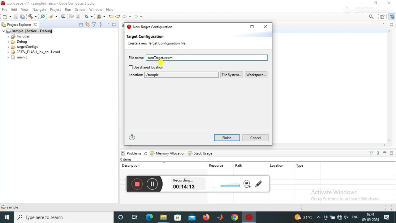 dsp starting procedure-1
