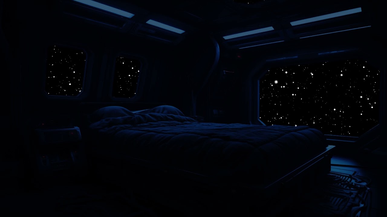 Sleep and Focus with Cosmic Sounds in a Dark Space | White Noise for Deep Sleep and Relaxation