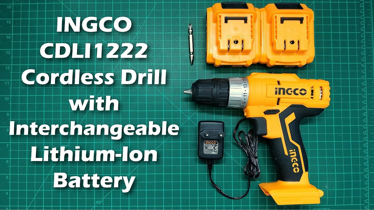 فتح علبة ومراجعة مفك إنكو بطارية 12 فولت | INGCO CDLI1222 cordless drill unboxing and review