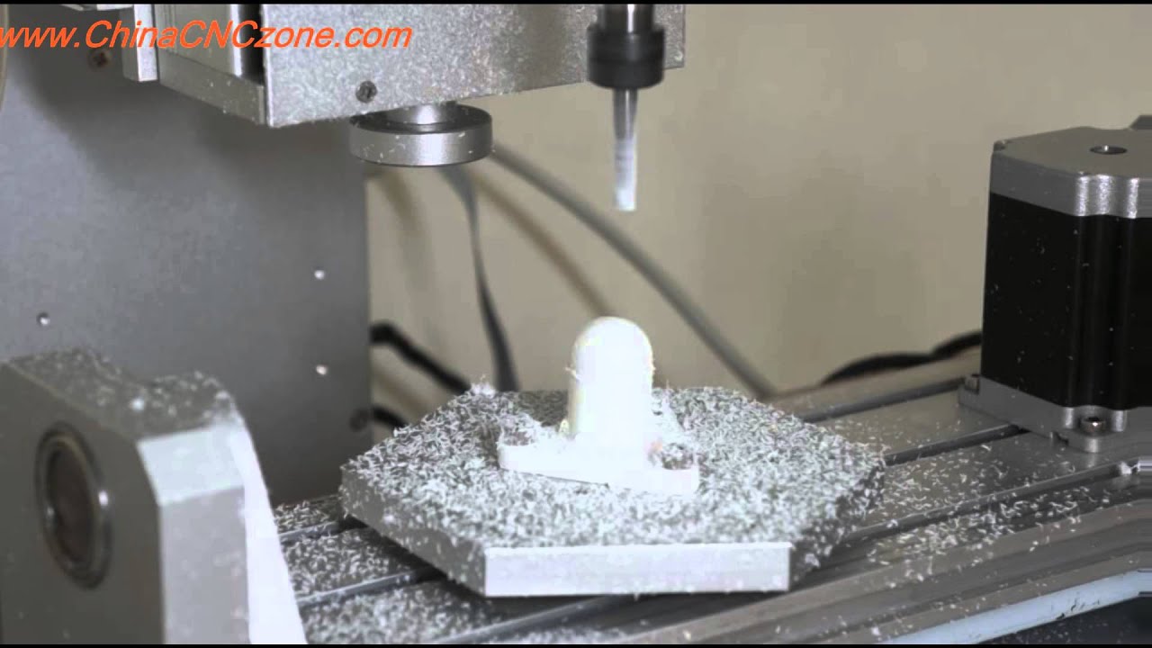 ChinaCNCzone HY-3040 DIY 5 Axis CNC Router--5th Axis Working