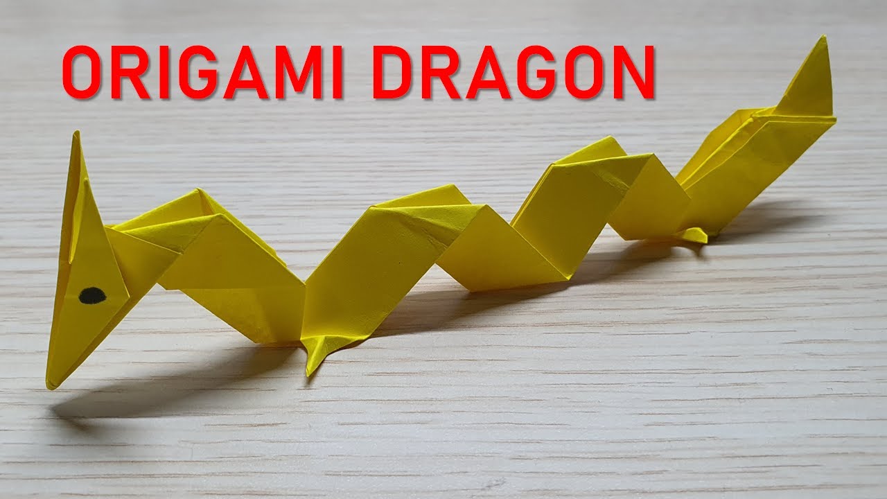 Origami Chinese Dragon Easy || How to Make a Paper Chinese Dragon || Tutorial Origami