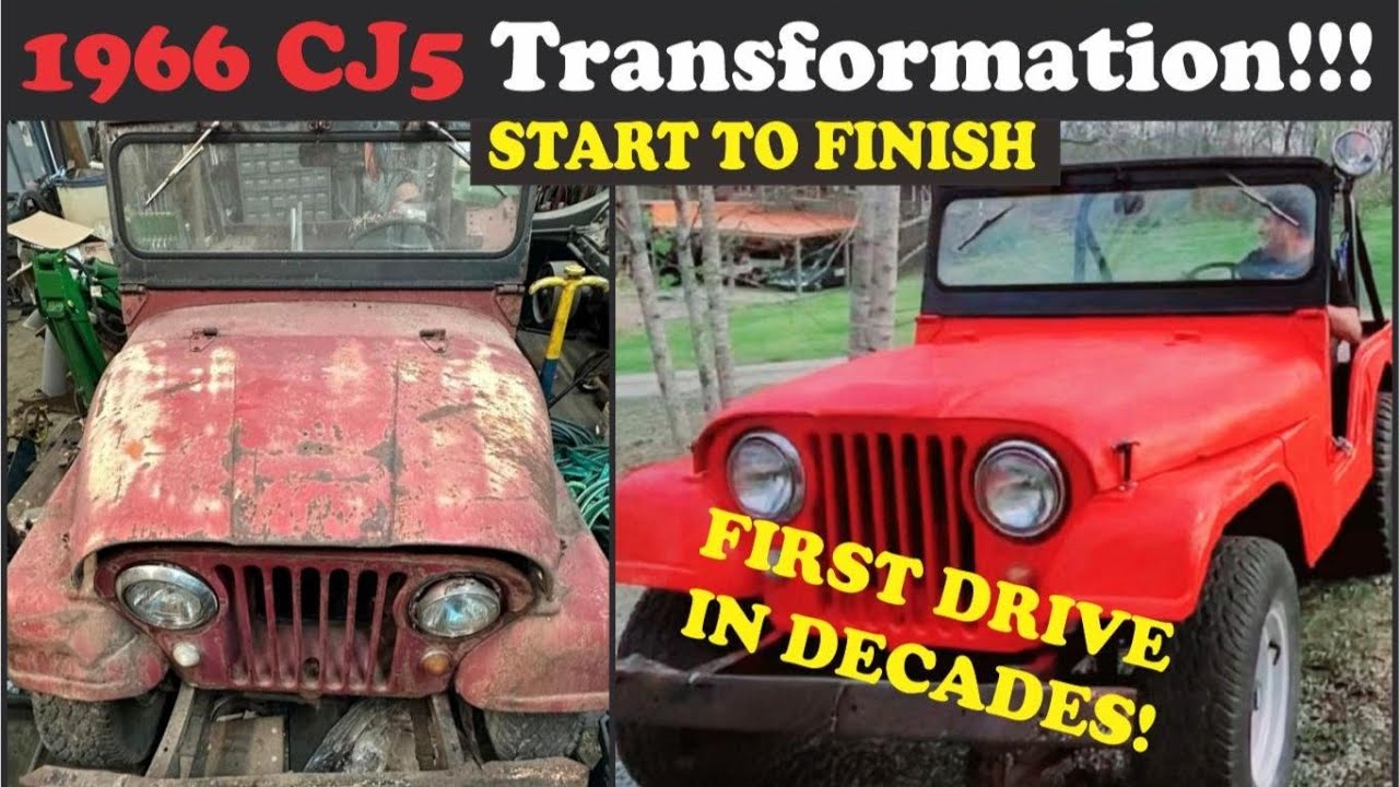 From rusted junk to roadworthy. This farm auction 1966 Jeep CJ5 LIVES AGAIN!