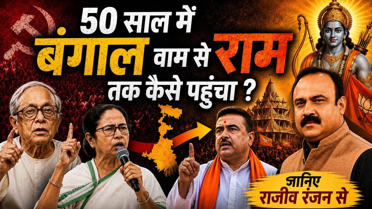 50 साल में Bengal वाम से Ram तक कैसे पहुंचा ? जानिए Rajeev Ranjan से l Jyoti Basu I Mamata l Suvendu