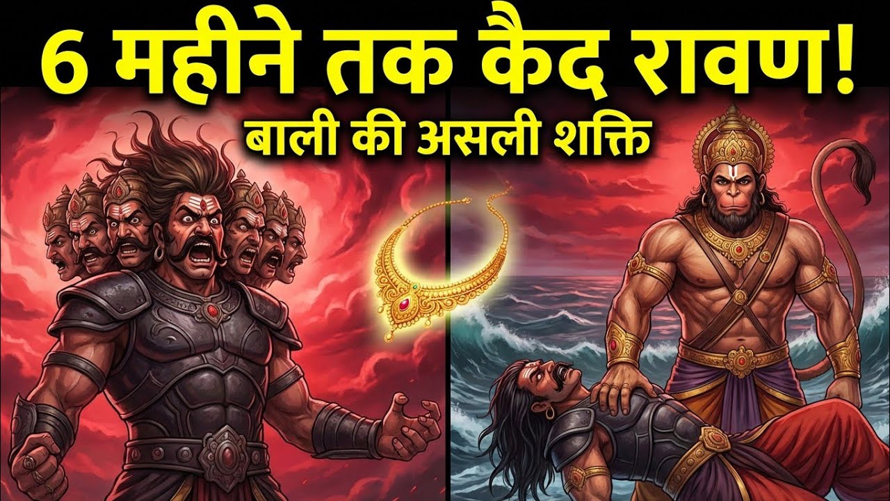 जब रावण बाली की भुजा में कैद हुआ 🔥 कंचनमाला का रहस्य | Ramayan Hidden Story | Bali vs Ravan