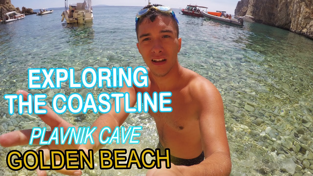 Exploring the Coastline / Golden Beach / Plavnik Cave / Krk Island  / Croatia