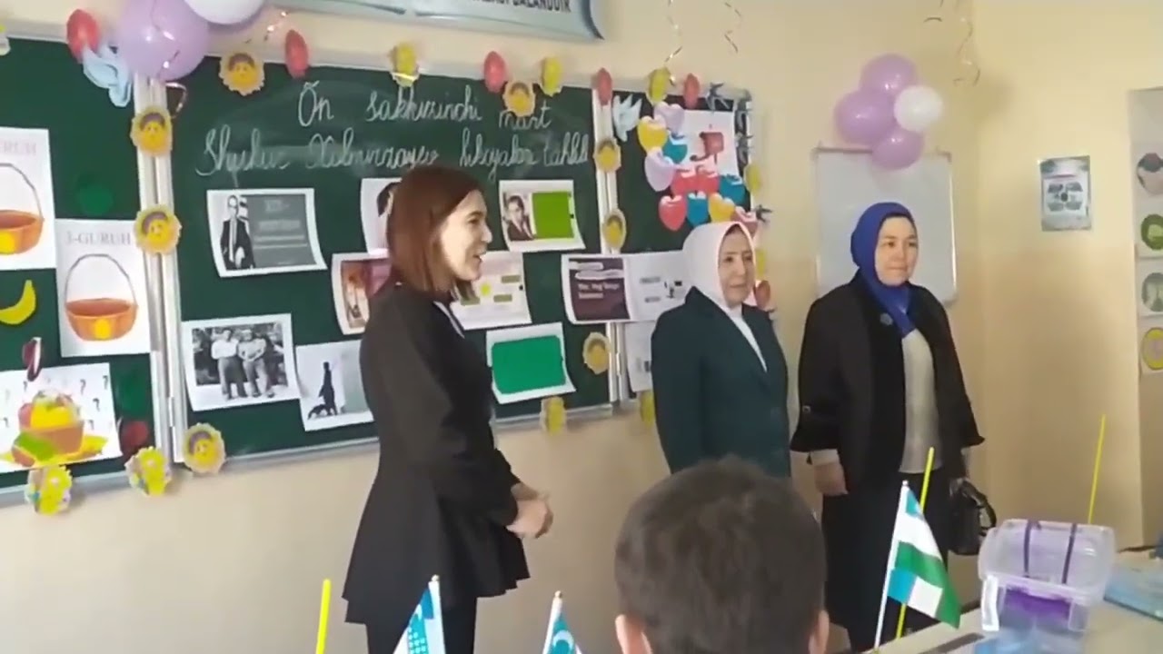 Dars tahliliga kirgan ustozlarimiz noan'anaviy usullarda kutib olindi
