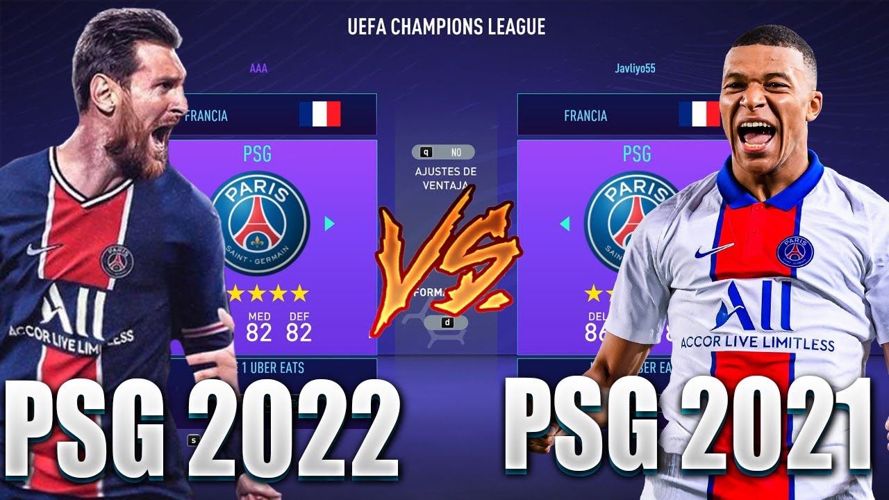 PSG 2022 *CON MESSI* vs PSG 2021 | Experimentos Fifa 21