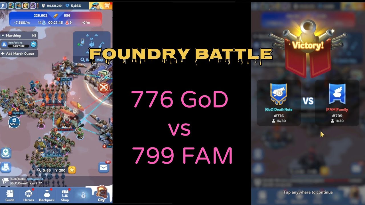 Foundry Battle - Whiteout Survival 🔥 776 GoD vs 799 FAM ; Epic Trolling Moments😂 #whiteoutsurvival