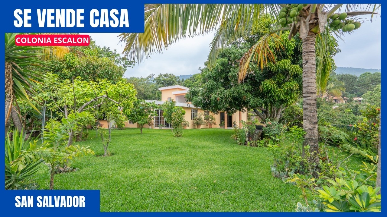 SE VENDE ENORME CASA EN COLONIA ESCALON SAN SALVADOR !