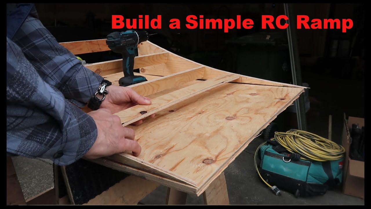 How to build a simple RC ramp from scrap wood!