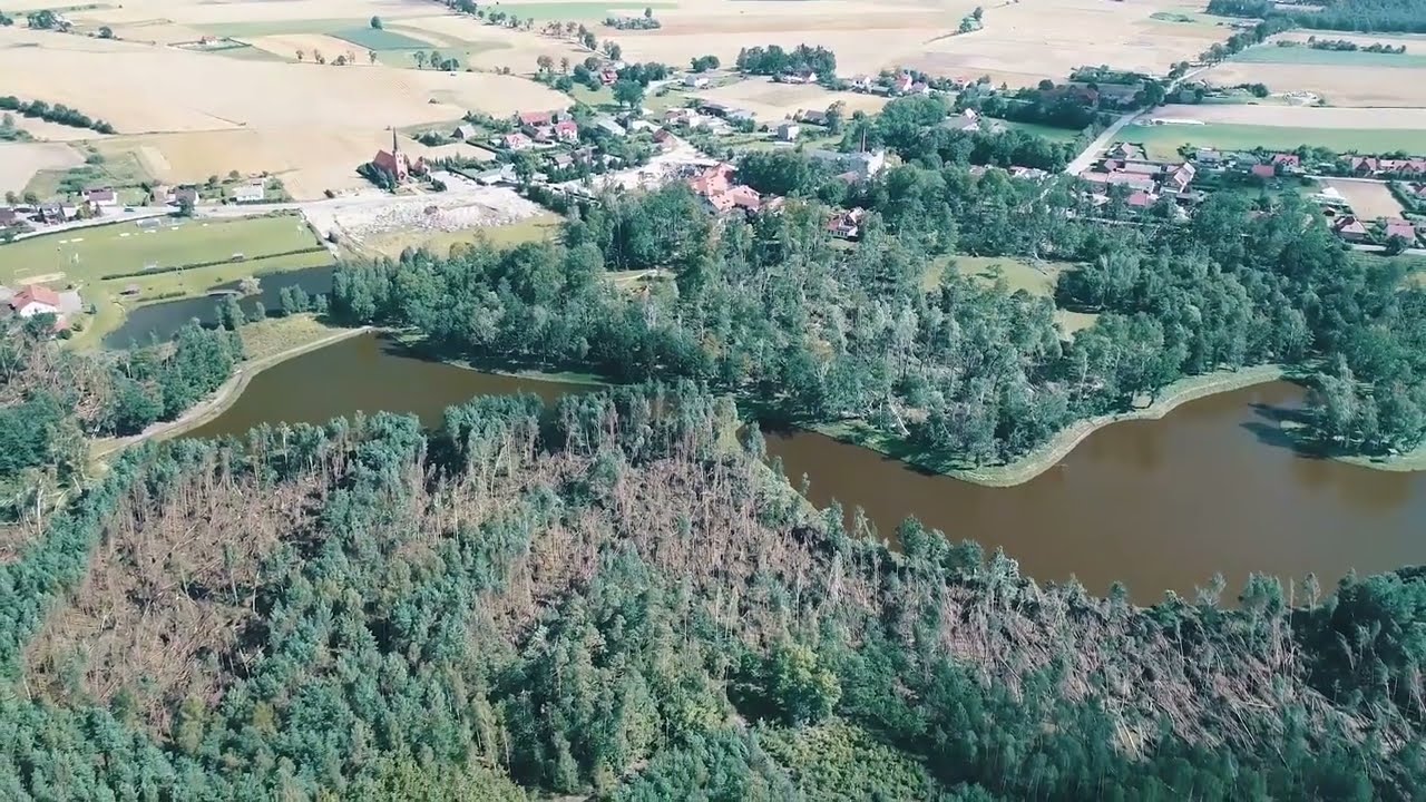 Odtworzenie parku w Krojantach po nawałnicy 11.08.2017