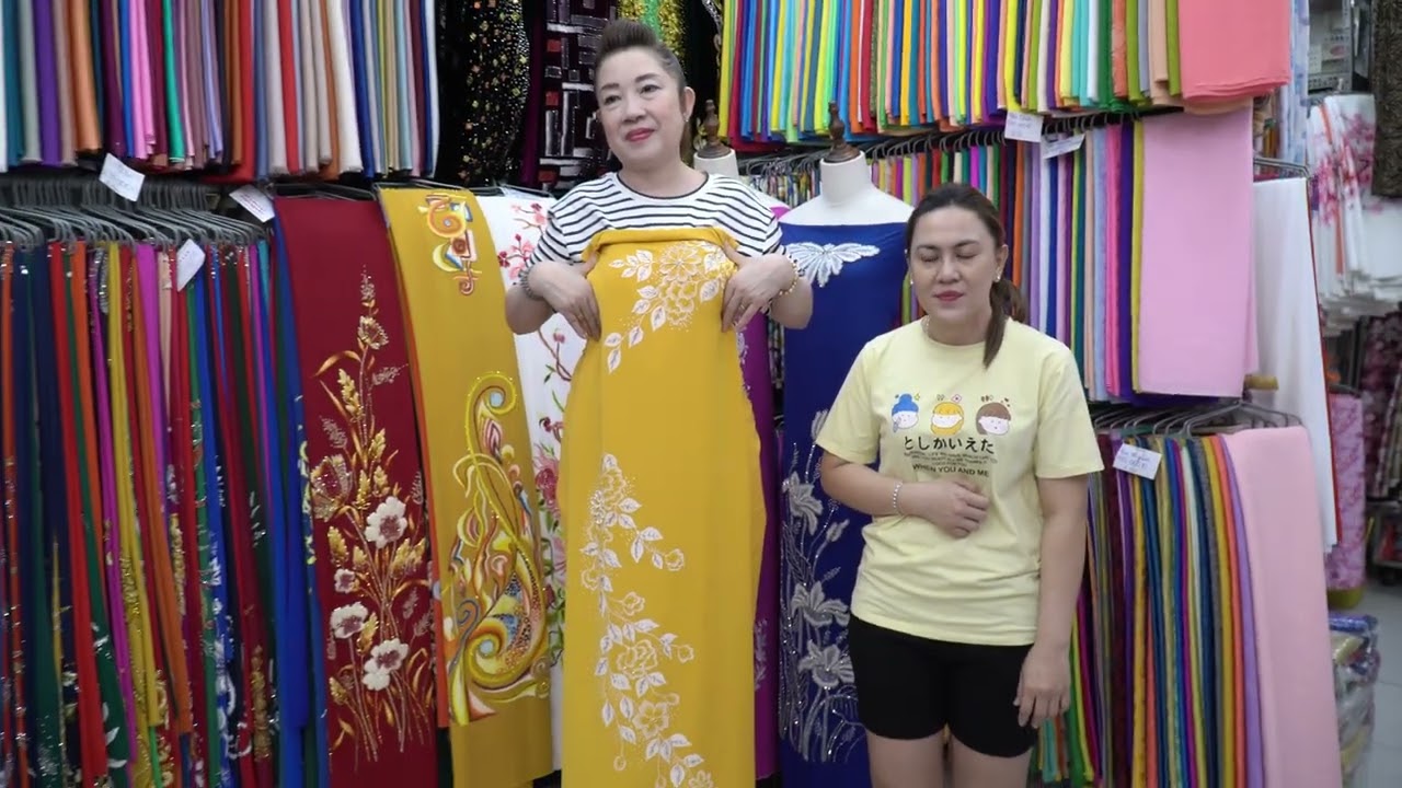 Áo Dài Gấm Thái Tuấn Nhiều Màu Sắc – Dịu Dàng, Thanh Lịch Cho Chị Em Yêu Phong Cách Truyền Thống