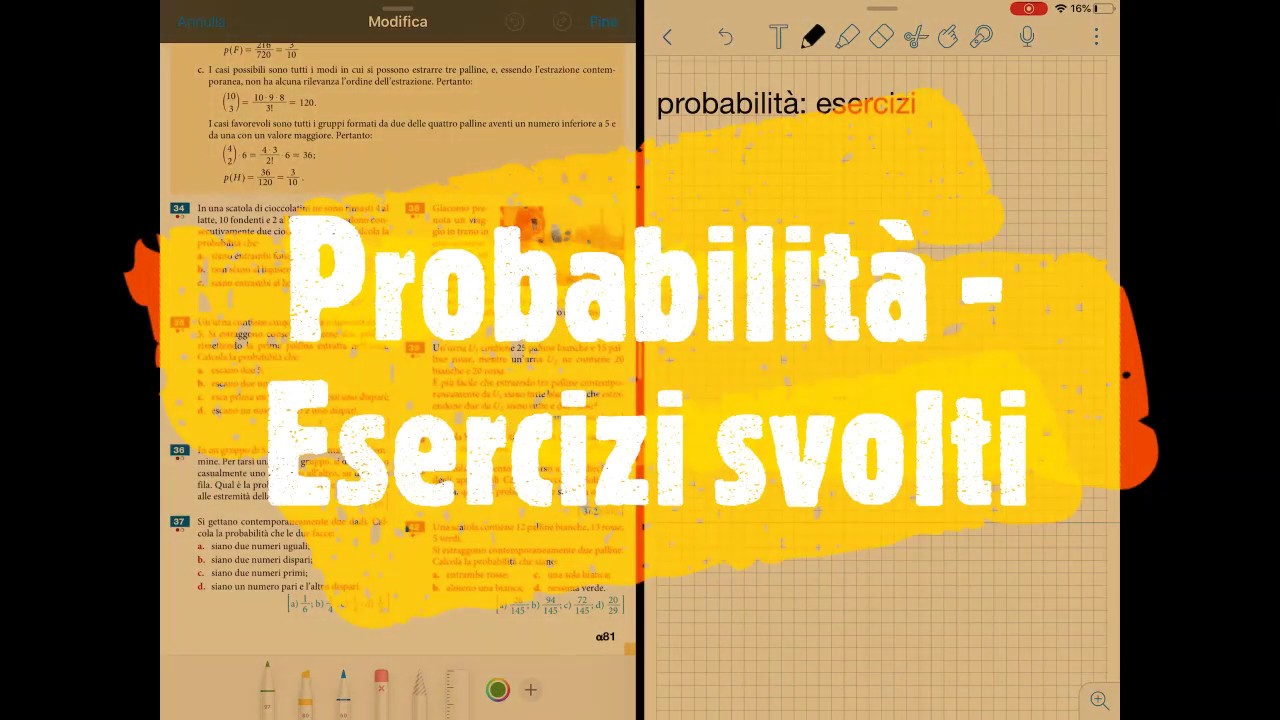 Probabilità -  Esercizi svolti