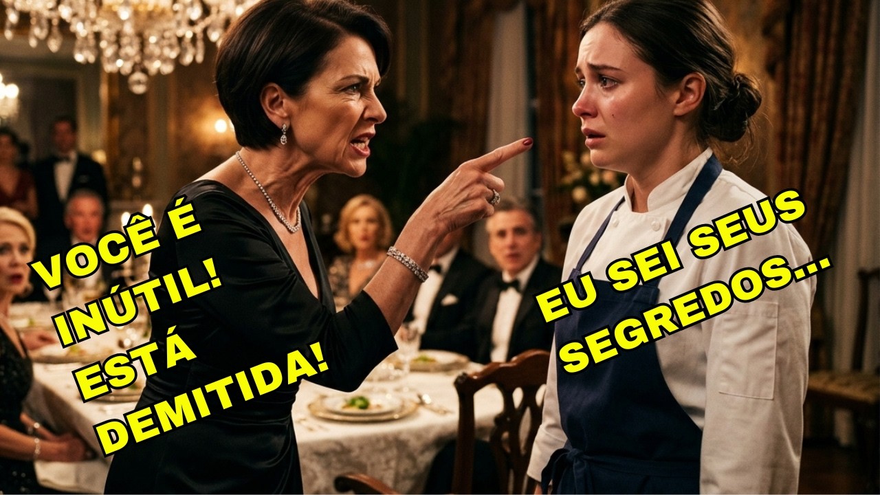 A Cozinheira Foi Demitida na Frente de Todos… Mas Ela Sabia o Segredo que Destruiria a Família