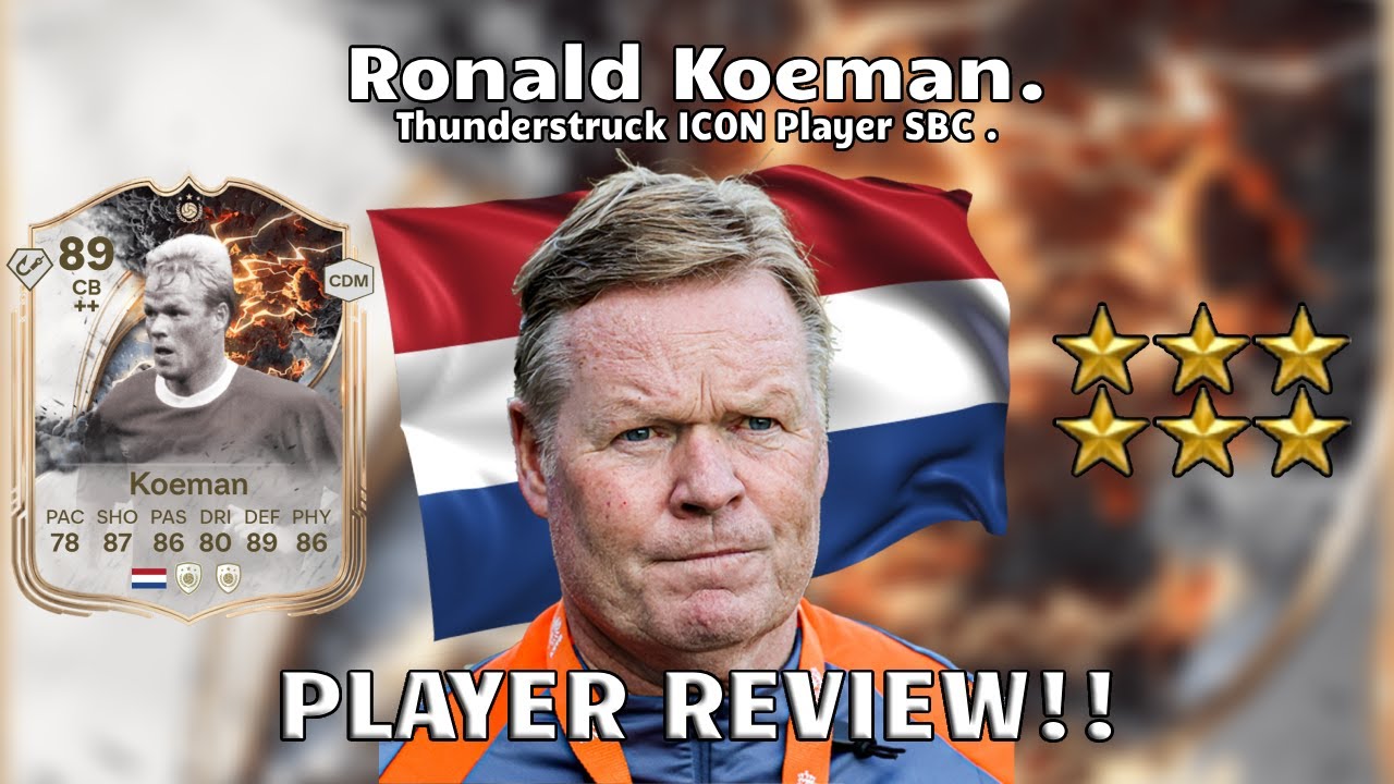 ⚡🧱 Обзор игрока Рональда Кумана с рейтингом 89! Игрок Thunderstruck ICON SBC!⚡🧱. FC 26 Ultimate T...