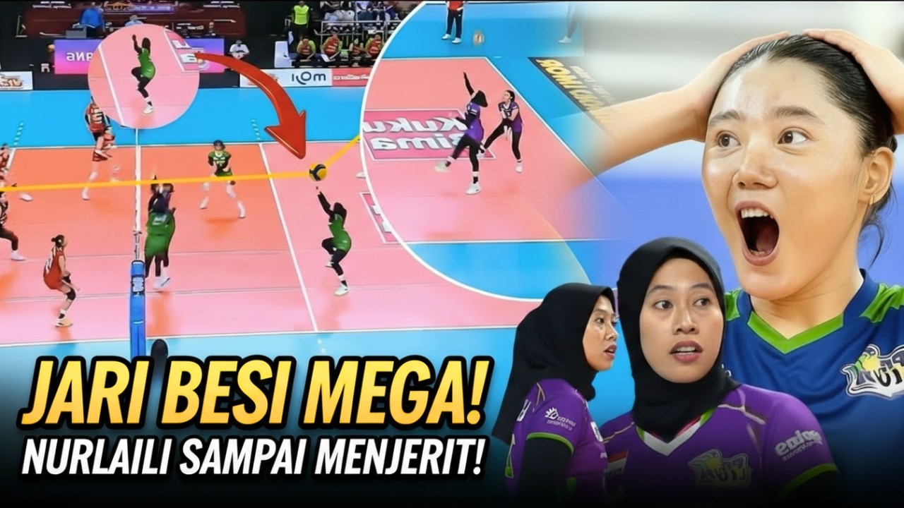 TANGAN BESI! Detik-detik Jari Megawati Hentikan Spike Kilat Sampai Nurlaili Menjerit Histeris! 😱