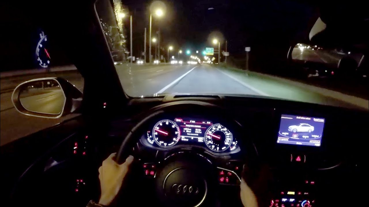 2016 Audi A6 3.0T quattro - WR TV POV Night Drive