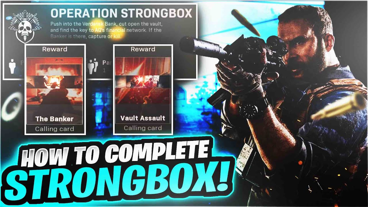 HOW TO COMPLETE OPERATION STRONGBOX in MODERN WARFARE! SPEC OPS OPERATION TIPS AND TRICKS