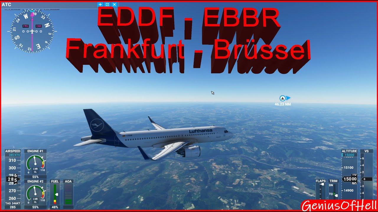 Tutorialflight für Einsteiger EDDF - EBBR MSFS 2020