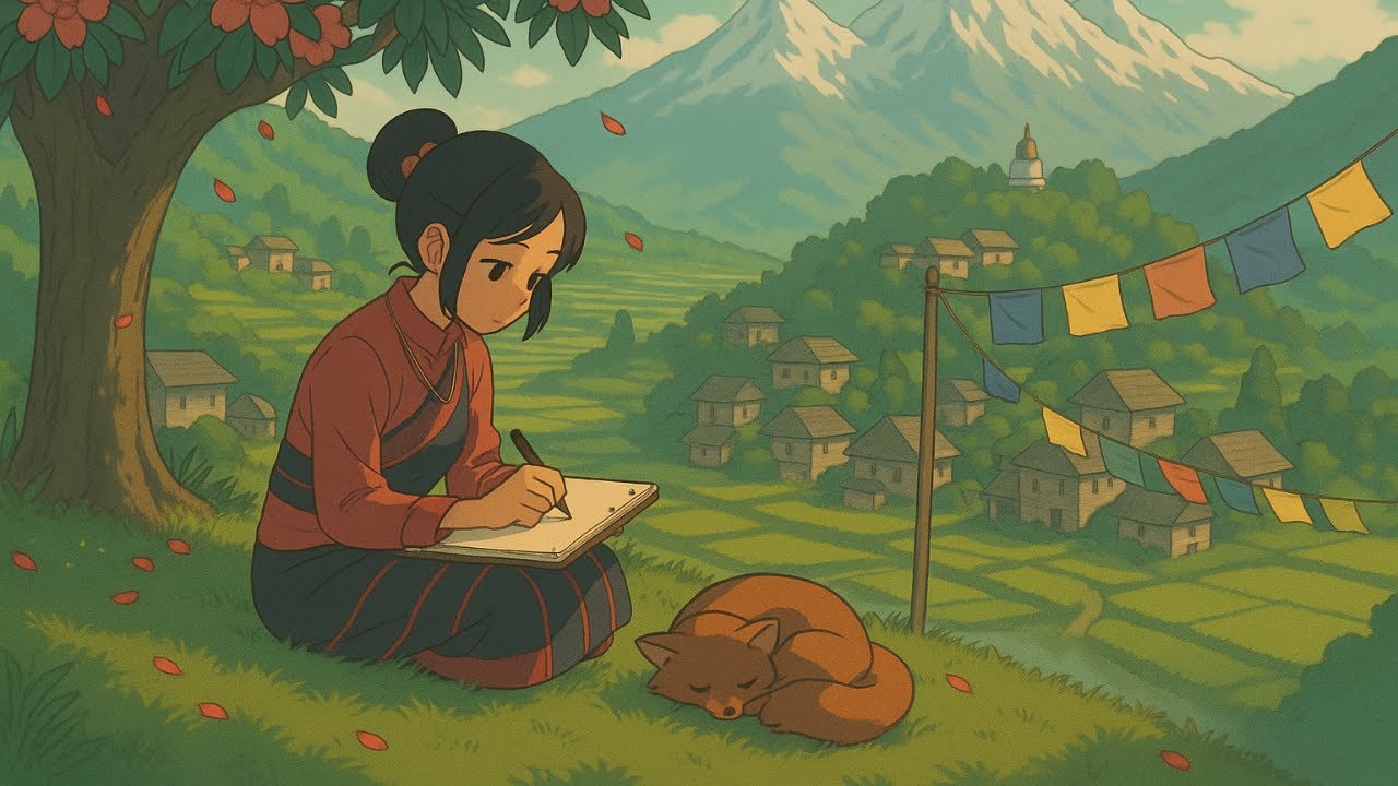 1 Hour Nepali Lo-fi | Peaceful Day Vibes 🌞 | Chill Beats to Relax & Study