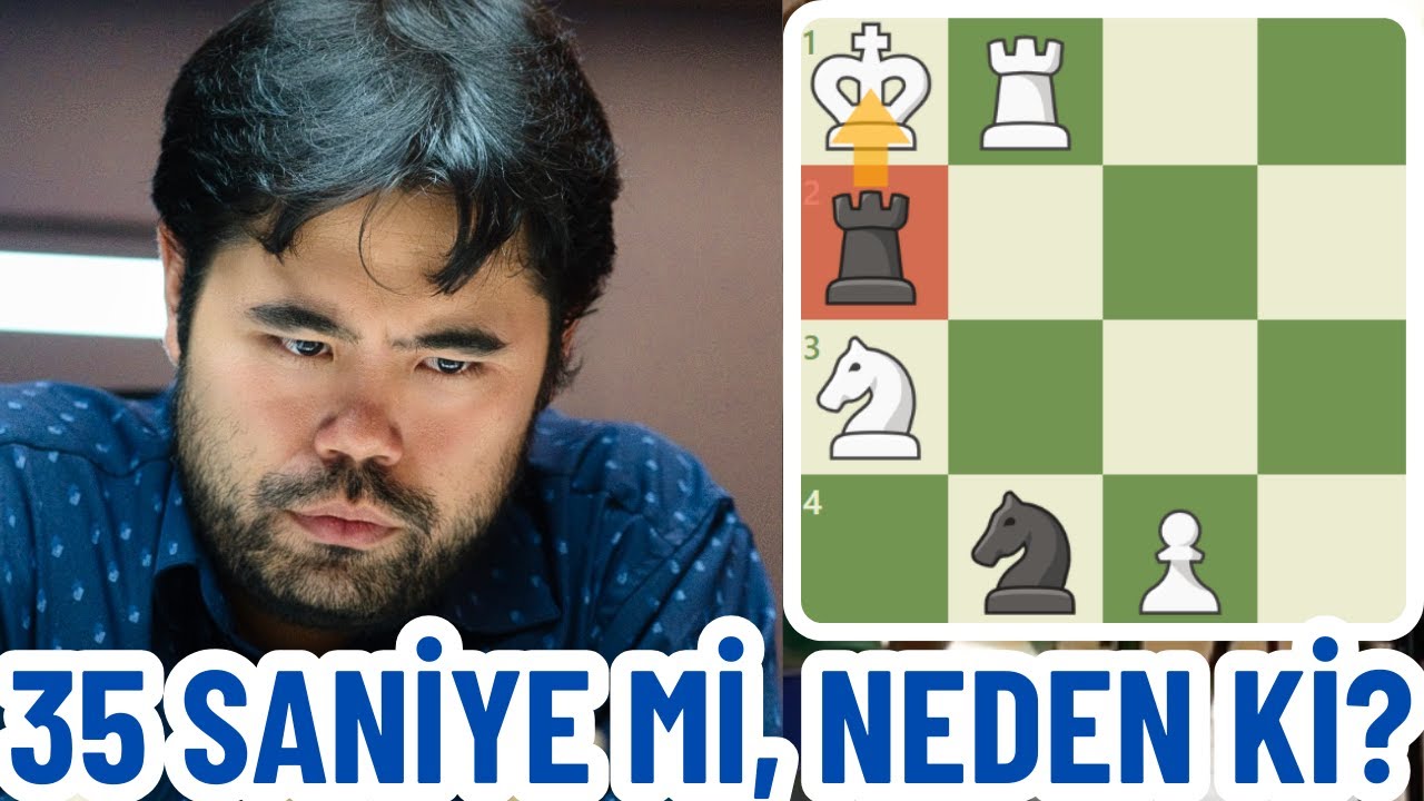 Hikaru Nakamura 1 HAMLEDE MAT İÇİN NEDEN 35 SANİYE BEKLEDİ Kİ? | Eyalet Şampiyonası