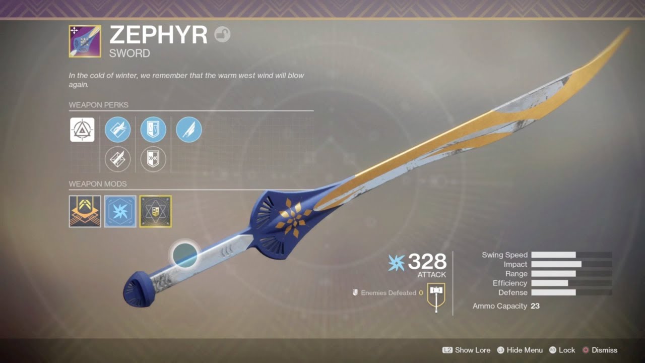 HOW TO GET NEW ZEPHYR SWORD IN DESTINY 2!