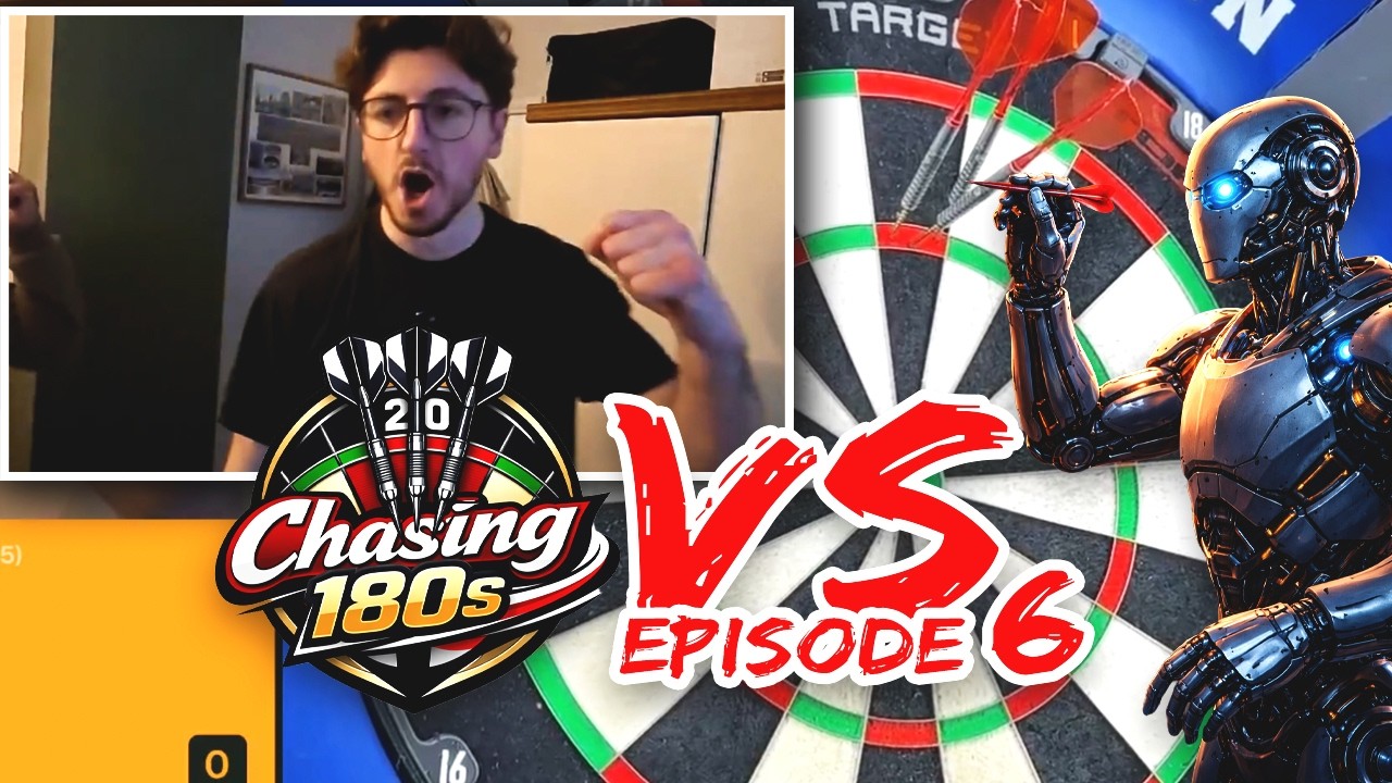Chasing180s Vs The Dart Bot / FIRST 180 OF THE CHANNEL!! - Episode 6 #darts #dartcounter