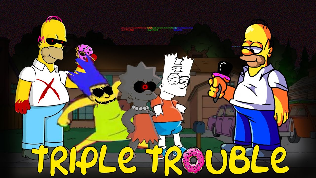 FNF triple trouble Simpsons cover!
