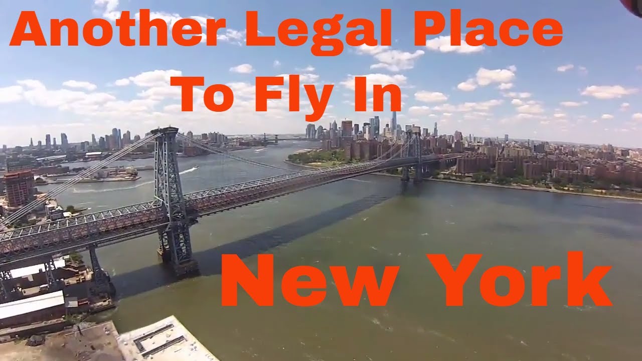 Drone footage Grand Ferry Park Brooklyn New York